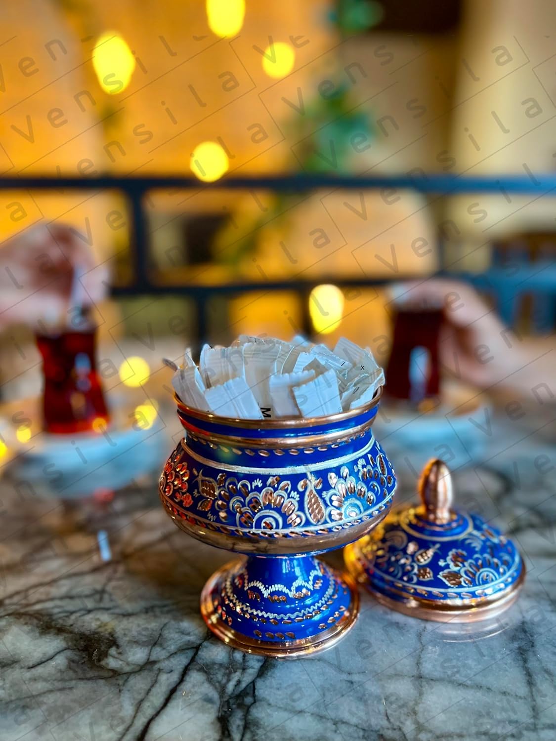 handmade copper sugar bowl | elegant and traditional copper bowl for serving sugar, spices, and small treats | antique finish, durable design, and suitable for kitchen decor
